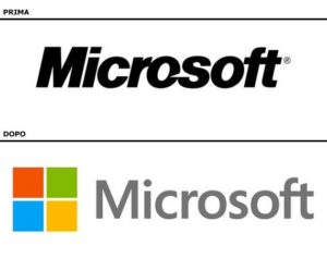 differenza tra logo e marchio: microsoft evoluzione